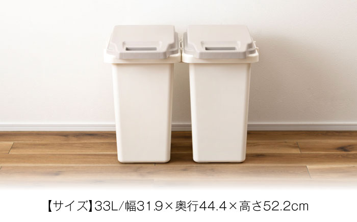臭いが漏れないゴミ箱 33リットル 2個組 / ダストボックス ゴミ箱 ごみ箱 / 恵那市 / 東谷株式会社 明智流通センター [AUAD079]