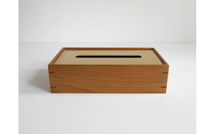 【受注生産】ティッシュケース［チェリー］ / ティッシュケース ティッシュカバー ケース カバー インテリア おしゃれ 小物 木目調 木製 SDG’s ナチュラル 雑貨 贈答 ギフト / 恵那市 / ROYAL STAGE [AUEB047]