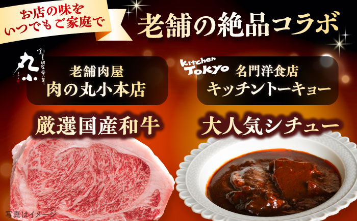 丸小本店 老舗肉屋厳選　行列のできるキッチントーキョーのビーフシチュー 1人前（250g）×10個セット / 惣菜 常備食 簡単調理 レトルト食品 / 恵那市 / テンポイント [AUFN029]