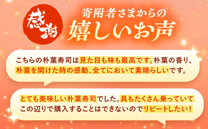 華やか姫街道の朴葉寿司（飛騨牛しぐれ煮と鮎入り） 6個入り / すし スシ 寿し 寿司 朴葉寿司 飛騨牛 鮎 / 恵那市 / 中山道大井宿　寿司幸 [AUBQ001]