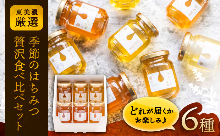 東美濃厳選「季節のはちみつ味わい贅沢セット」/ はちみつ ハチミツ 蜂蜜 / 恵那市 / 堀養蜂園 [AUCO002]