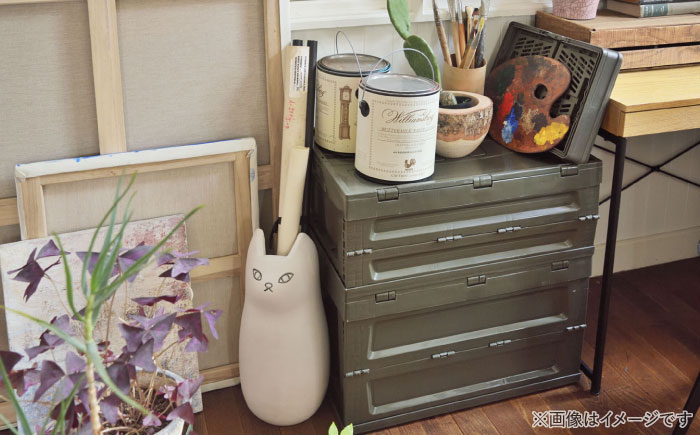 フォールディングコンテナー 30Lサイズ1個 / 収納 ボックス コンテナ 折り畳み / 恵那市 / 東谷株式会社 明智流通センター [AUAD043]