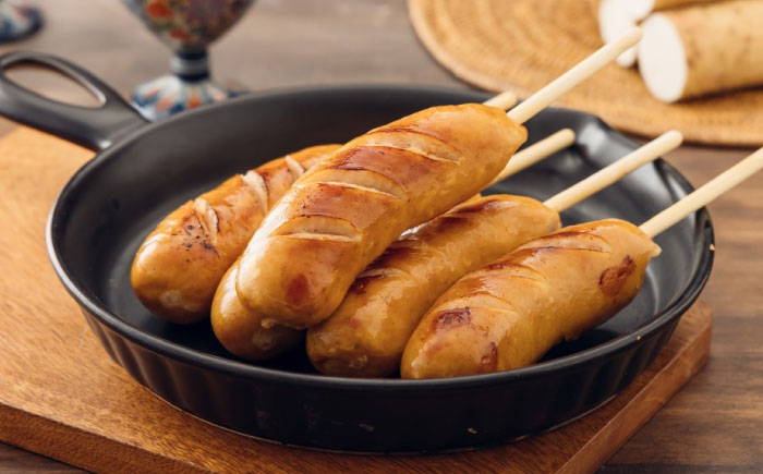 自然薯入フランク 5本入 / 自然薯 山芋 フランク / 恵那市 /水戸屋 [AUFZ005]