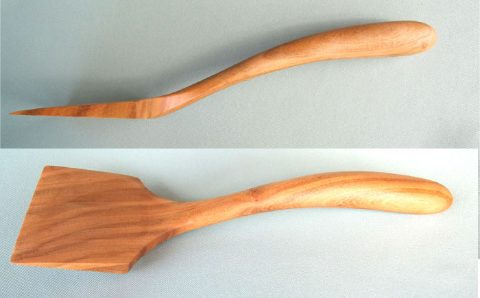 木のフライ返し(大)×1個 / 料理 道具 調理 フライ返し 木 / 恵那市 / はせ工房 [AUCH013]