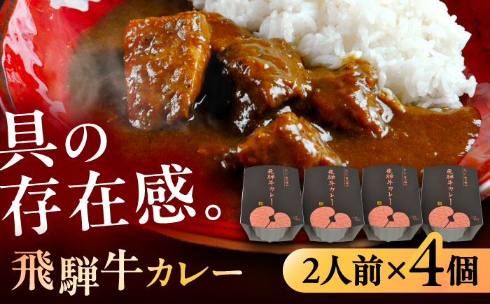 -あふひ 贅の極み- 飛騨牛カレー 2人前×4個セット / レトルトカレー ご当地カレー 常温保存 時短 / 恵那市 / テンポイント [AUEU003]