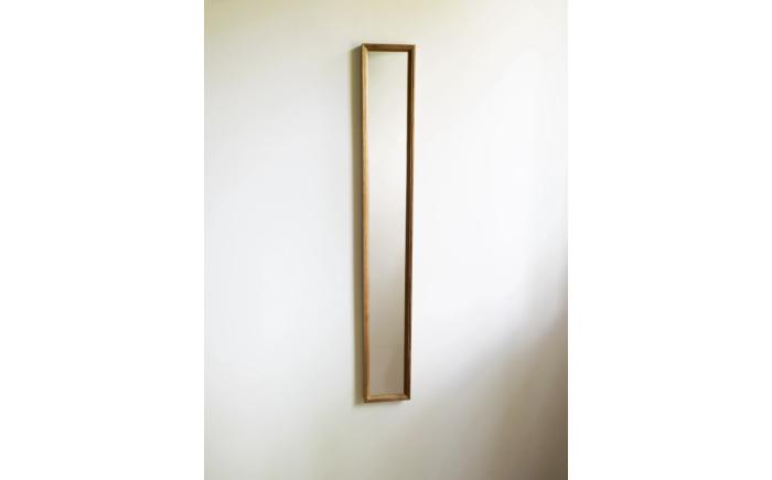 【受注生産】Mirror 06 胡桃/oil finish / 鏡 かがみ ミラー 壁掛け 全身 ウォールミラー 家具 インテリア 身だしなみ おしゃれ 受注 木製 木目調 ナチュラル デザイン / 恵那市 / ROYAL STAGE [AUEB043]