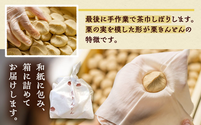 【カーボンオフセット対象】栗きんとん6個 / 栗 くり 栗きんとん くりきんとん 和菓子 スイーツ / 恵那市 / 良平堂 [AUDB014]