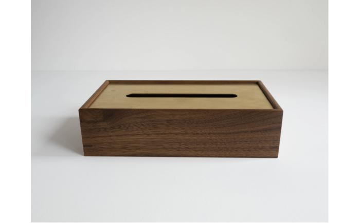 【受注生産】ティッシュケース［ウォールナット］ / ティッシュケース ティッシュカバー ケース カバー インテリア おしゃれ 小物 木目調 木製 SDG’s ナチュラル 雑貨 贈答 ギフト / 恵那市 / ROYAL STAGE [AUEB046]