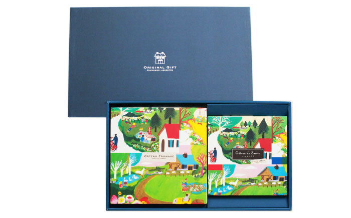 ママンセットA / ガトーフロマージュ ママンカステラ チーズケーキ ケーキ スイーツ 洋菓子 ギフト / 恵那市 / 銀の森 [AUBG045]