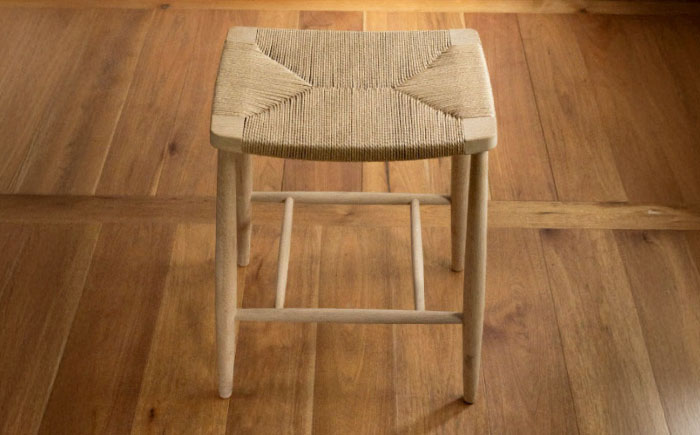 【受注生産】High Stool 01［H580］ オーク（ナラ）/soap finish / スツール 椅子 いす チェア 家具 インテリア 木製 木目調 ナチュラル おしゃれ デザイン ダイニング キッチン カウンター / 恵那市 / ROYAL STAGE [AUEB049]