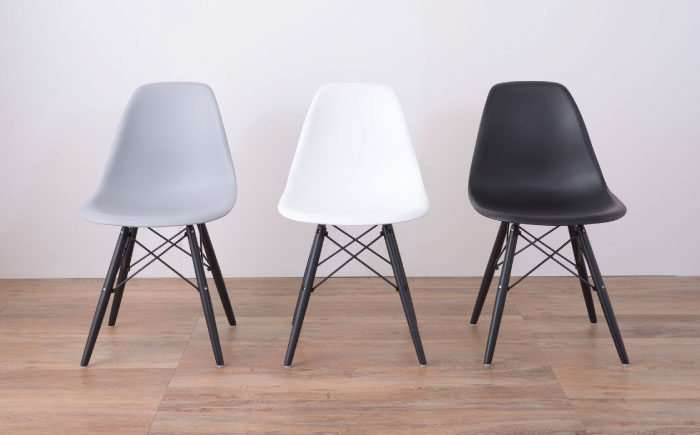 デザインチェア モノトーン ホワイト 1脚 / 椅子 イームズチェア ダイニング / 恵那市 / 東谷株式会社 明智流通センター [AUAD055]