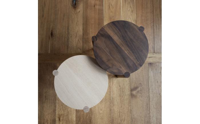 【受注生産】Side Table 04［丸］ チェリー/oil finish / テーブル サイドテーブル 机 デスク 家具 インテリア 木目調 ナチュラル おしゃれ デザイン ダイニング 寝室 / 恵那市 / ROYAL STAGE [AUEB052]