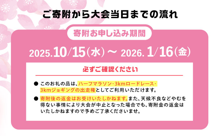 第23回恵那峡ハーフマラソン大会出走権（1組分）/ マラソン 恵那峡 出走券 ロードレース / 恵那市 / 恵那峡ハーフマラソン大会実行委員会 [AUEY001]
