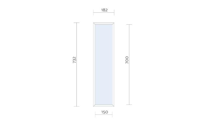 【受注生産】Mirror 05 チェリー/oil finis / 鏡 かがみ ミラー 壁掛け 全身 ウォールミラー 家具 インテリア 身だしなみ おしゃれ 受注 木製 木目調 ナチュラル デザイン / 恵那市 / ROYAL STAGE [AUEB042]