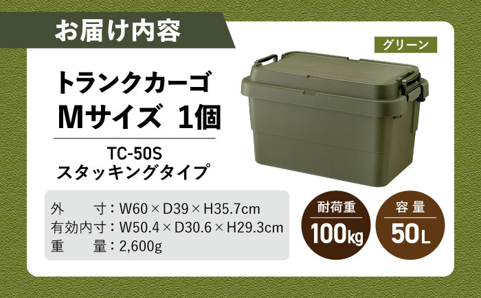 トランクカーゴ グリーン Mサイズ 1個 キャンプ ボックス 収納 アウトドア / 恵那市 / 東谷株式会社　明智流通センター [AUAD031]