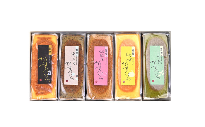 かめや菓子舗のかすていら5本セット / スイーツ お菓子 和菓子 焼き菓子 / 恵那市 / かめや菓子舗 [AUAZ001]
