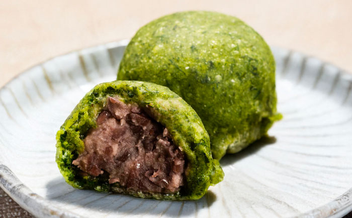 天然よもぎを使用した よもぎ大福10個 / よもぎ ヨモギ 大福 だいふく まんじゅう 和菓子 よもぎ餅 ヨモギ餅 もち / 恵那市 / 良平堂 [AUDB037]