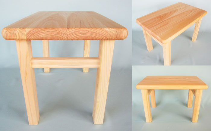 桧（ヒノキ）の子供机 / 机 つくえ テーブル こども 子供 キッズ 学習机 勉強机 ひのき ヒノキ 檜 桧 / 恵那市 / はせ工房 [AUCH005]