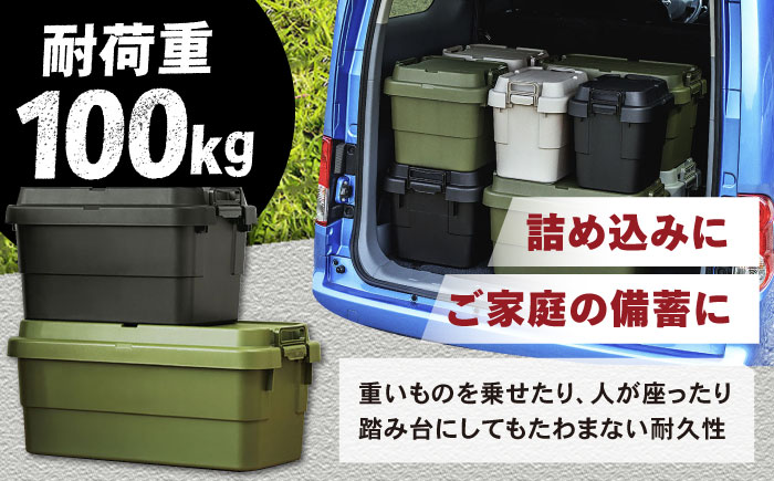 トランクカーゴ ベージュ Lサイズ 1個 / キャンプ ボックス 収納 アウトドア 防災 コンテナ ケース 道具箱 レジャー 釣り ギア 頑丈 キャンプ用品 インテリア / 恵那市 / 東谷株式会社　明智流通センター [AUAD134]