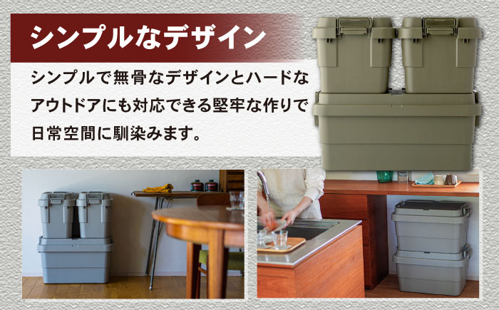 トランクカーゴ グリーン Sサイズ 2個組 キャンプ ボックス 収納 アウトドア / 恵那市 / 東谷株式会社　明智流通センター [AUAD028]