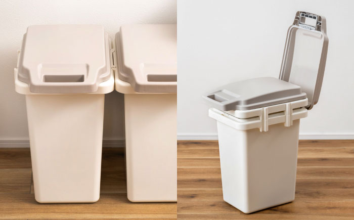 臭いが漏れないゴミ箱 33リットル 2個組 / ダストボックス ゴミ箱 ごみ箱 / 恵那市 / 東谷株式会社 明智流通センター [AUAD079]