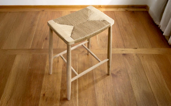 【受注生産】High Stool 01［H580］ オーク（ナラ）/soap finish / スツール 椅子 いす チェア 家具 インテリア 木製 木目調 ナチュラル おしゃれ デザイン ダイニング キッチン カウンター / 恵那市 / ROYAL STAGE [AUEB049]