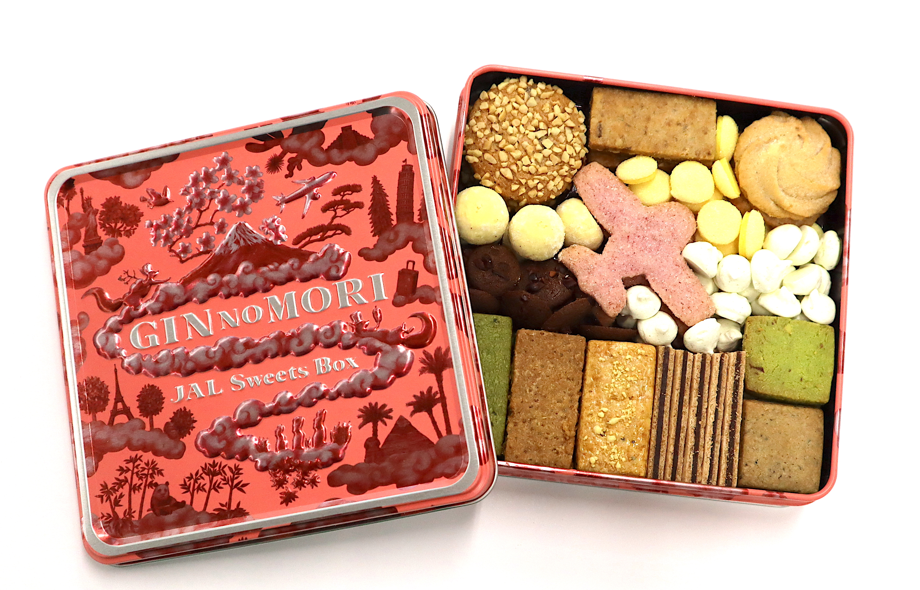 [JAL Sweets box×GIN NO MORI]オリジナルクッキー缶「プティボワ」