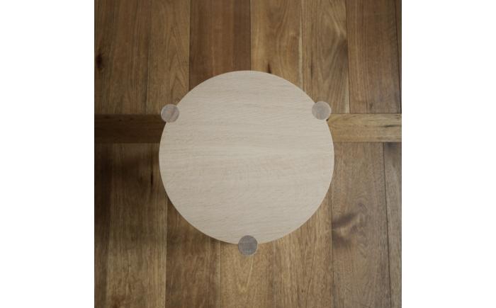 【受注生産】Side Table 04［丸］ チェリー/oil finish / テーブル サイドテーブル 机 デスク 家具 インテリア 木目調 ナチュラル おしゃれ デザイン ダイニング 寝室 / 恵那市 / ROYAL STAGE [AUEB052]