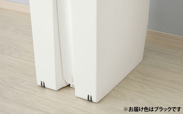 コンパクト ペダルダストボックス 45リットル ブラック 1個/ ダストボックス ゴミ箱 ごみ箱 / 恵那市 / 東谷株式会社 明智流通センター [AUAD091]