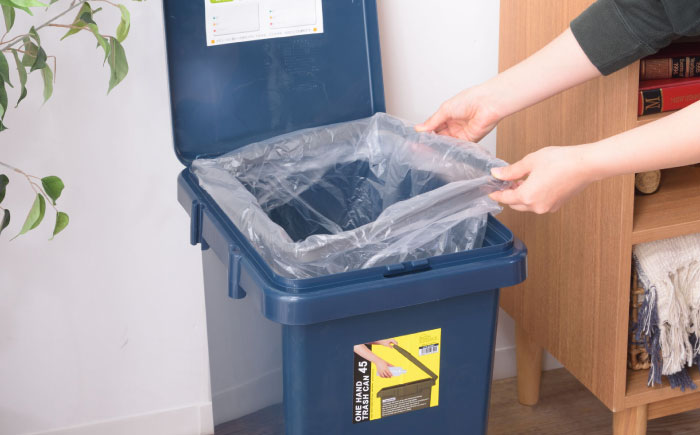 ごみ箱 連結 45L カーキ 2個組/ ダストボックス ゴミ箱 ごみ箱 / 恵那市 / 東谷株式会社 明智流通センター [AUAD093]