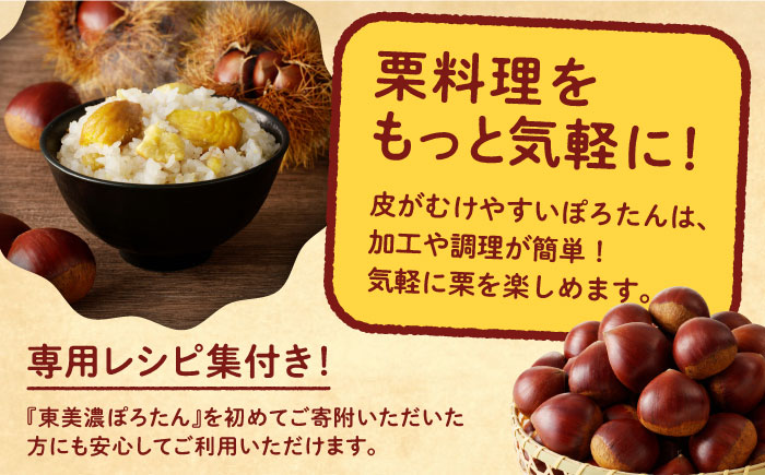 ＜10月下旬発送開始＞岐阜県産栗「東美濃ぽろたん」 2kg / 栗 くり 栗きんとん / 東美濃農業協同組合 [AUDS001]