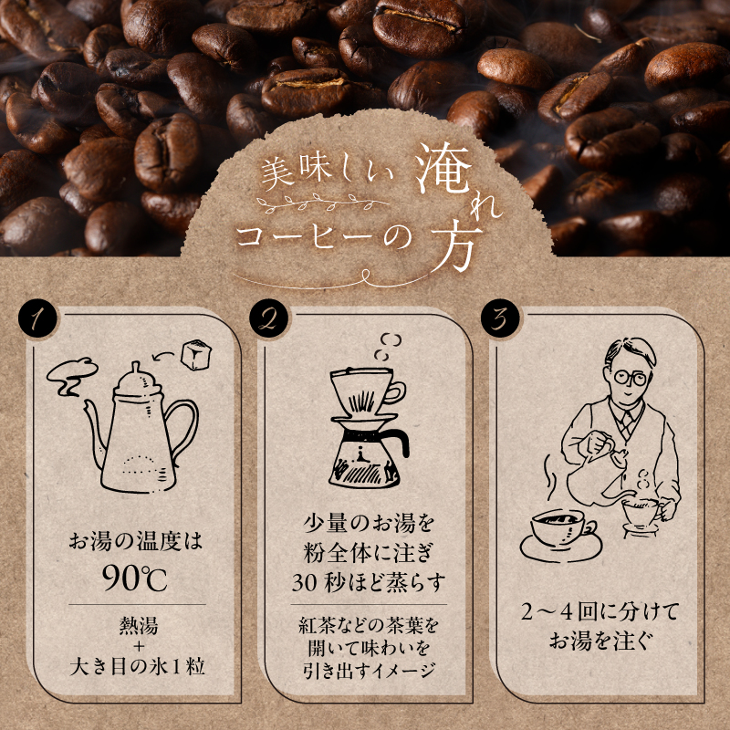 焙煎コーヒーセット(粉)　0103-002-2