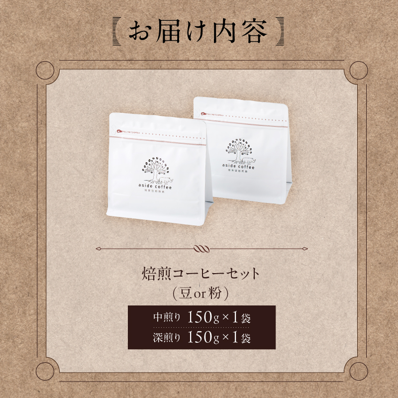 焙煎コーヒーセット(粉)　0103-002-2