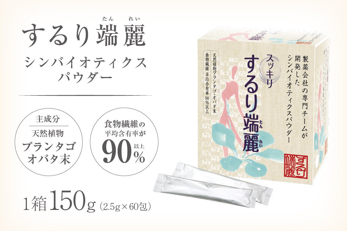 するり端麗（シンバイオティクスパウダー）　0116-002【食物繊維 パウダー 粉末 個包装 健康 サポート 】