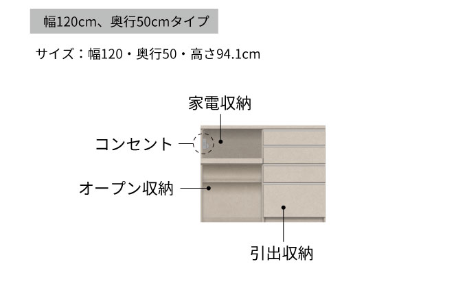 キッチンボード YS-1202R下台 [No.1297] ／ 家具 インテリア 岐阜県