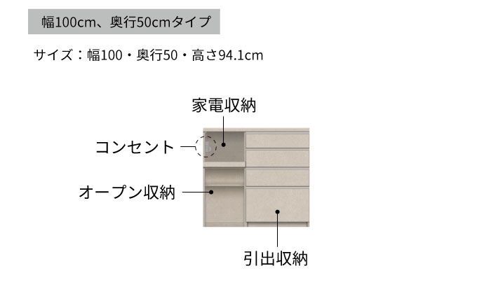 キッチンボード YS-1002R下台 [No.1294] ／ 家具 インテリア 岐阜県