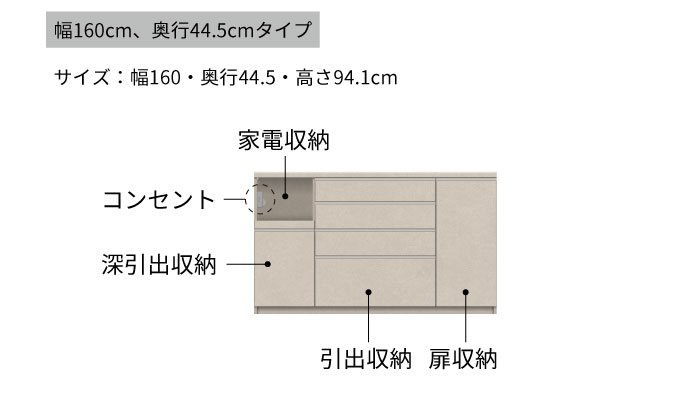 キッチンボード YS-S1600R下台 [No.1307] ／ 家具 インテリア 岐阜県