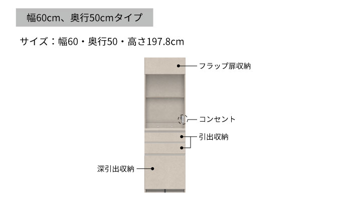 キッチンボード YS-600R [No.1292] ／ 家具 インテリア 岐阜県