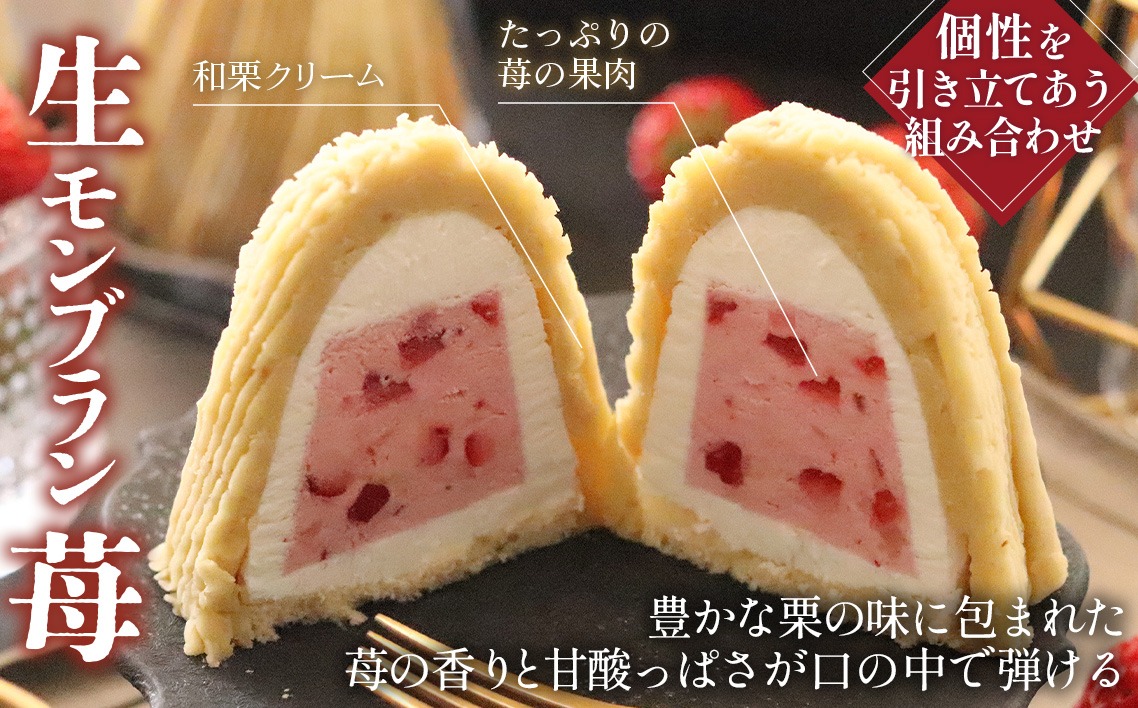 【3ヵ月定期便】「RICO DOLCE」生モンブラン3種　4個入 [No.912]