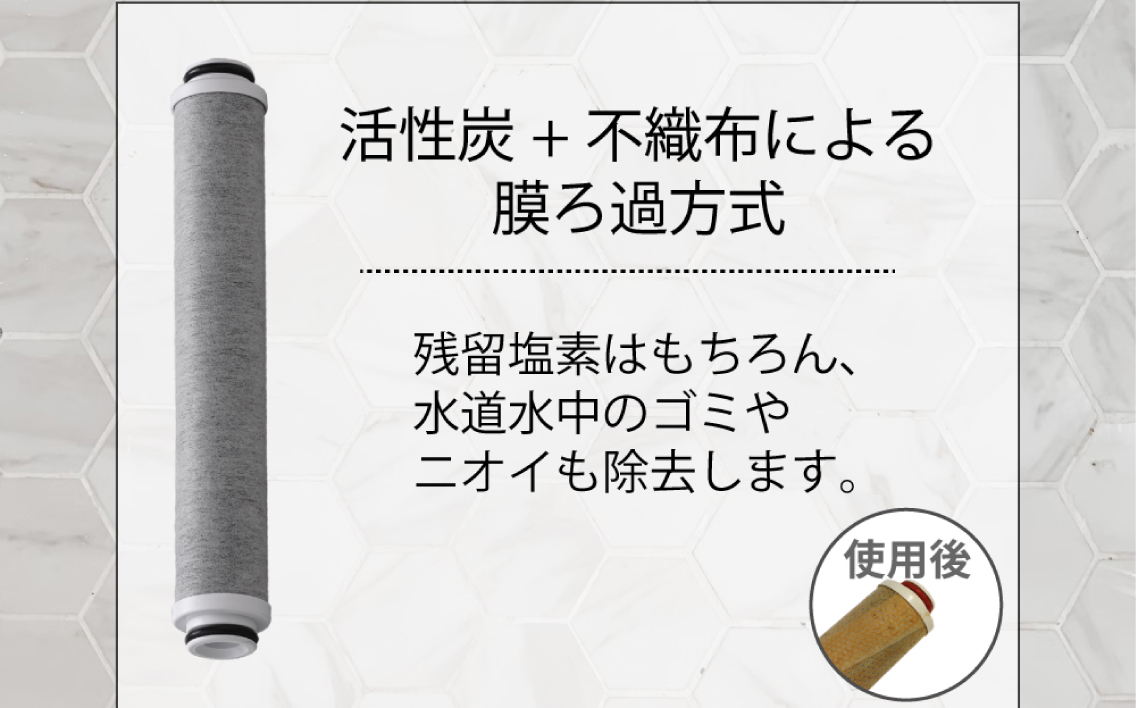 浄水×ナノバブル シャワー 3水流 バブリージョワー3.0 JS24W [No.1120]