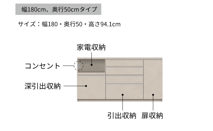 キッチンボード YS-1800R下台 [No.1312] ／ 家具 インテリア 岐阜県