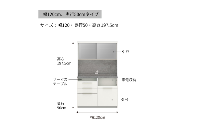 食器棚 カップボード 組立設置 IDA-1200R [No.764]