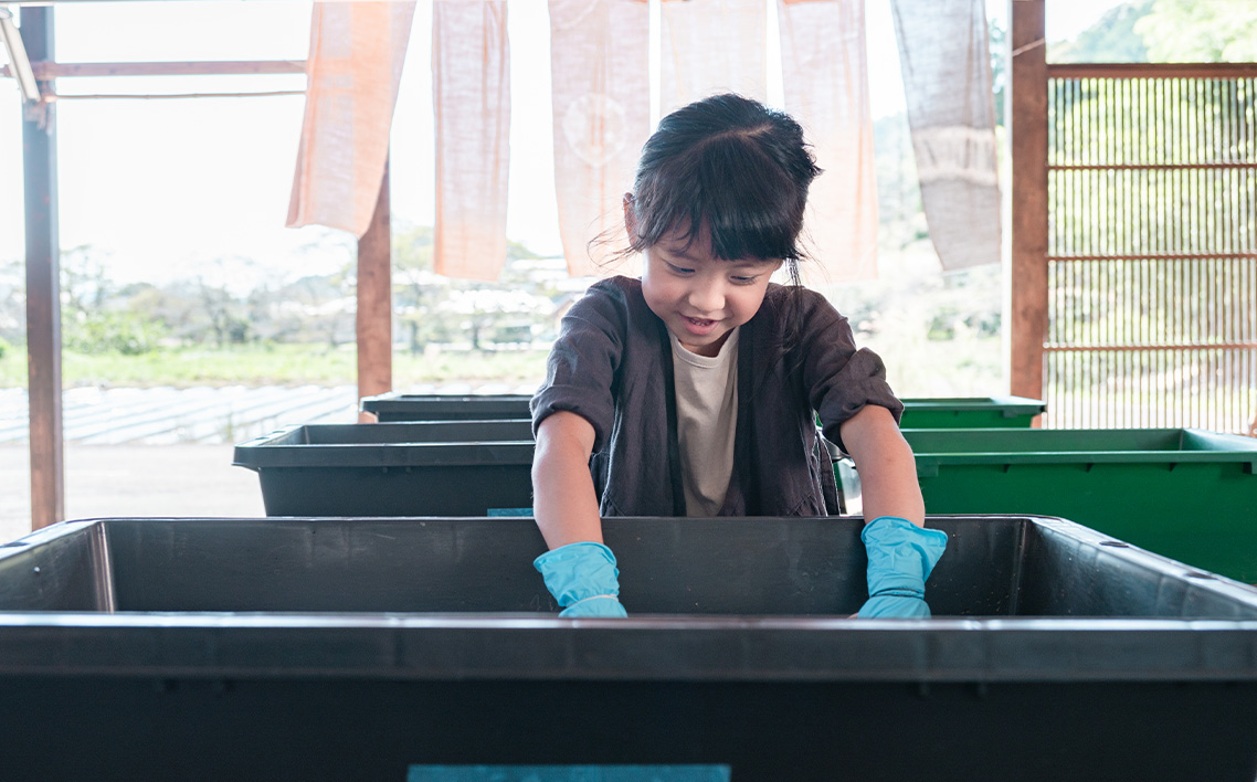 手ぬぐいの柿渋染め体験 [No.1041]