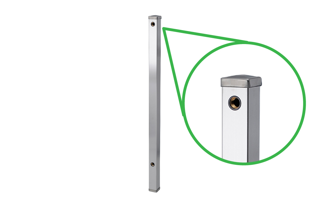 ステンレス水栓柱角型60×900 G206-S60K 水生活製作所 [No.1155] ／ 角型水栓柱 屋外水栓 ガーデン水栓 外構設備 庭づくり エクステリア モダンデザイン 和風庭園 洋風ガーデン 散水用 手洗い場 ペット足洗い サビに強い メンテナンス簡単 施主支給 住宅設備 岐阜県