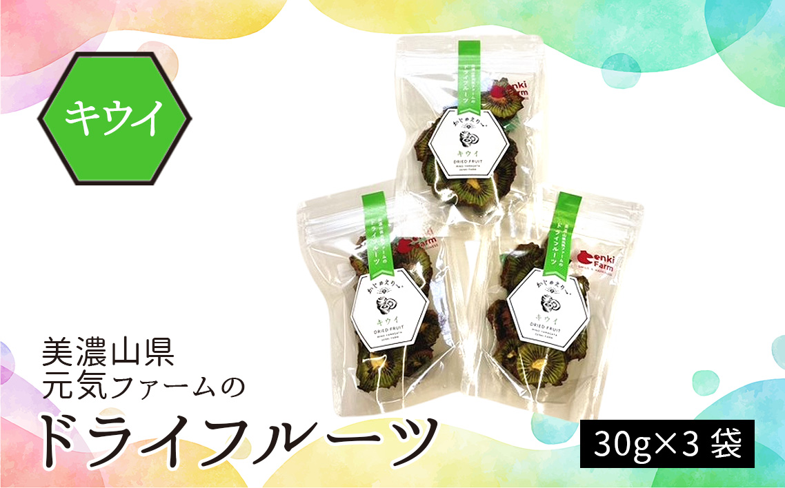 美濃山県元気ファームのドライフルーツかじゅえりー　キウイ [No.1104]