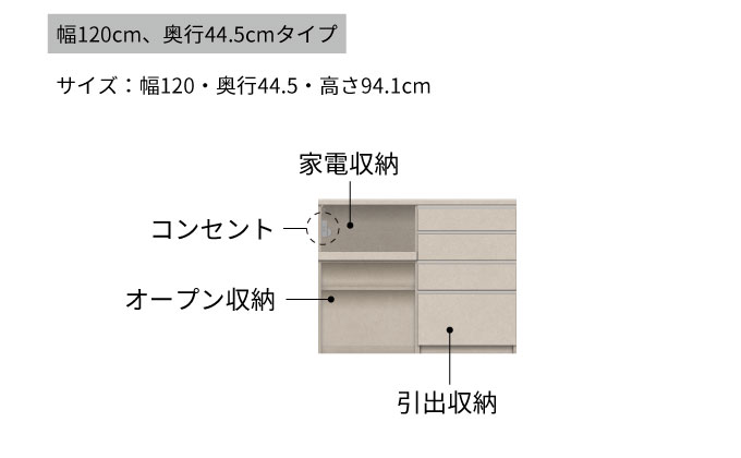 キッチンボード YS-S1202R下台 [No.1295] ／ 家具 インテリア 岐阜県