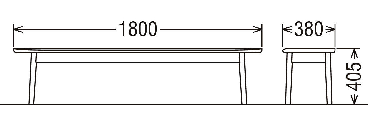 [幅1800]カリモク家具『ベンチ』CW6679 [1293]