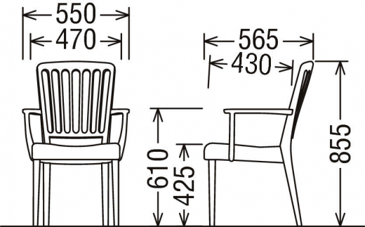 カリモク家具『肘付ダイニングチェア』CU6510 [1110]