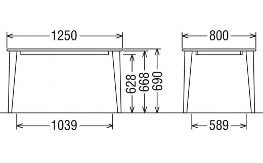 [幅1250] カリモク家具『ダイニングテーブル』DA4150 ブナ材 [1115]
