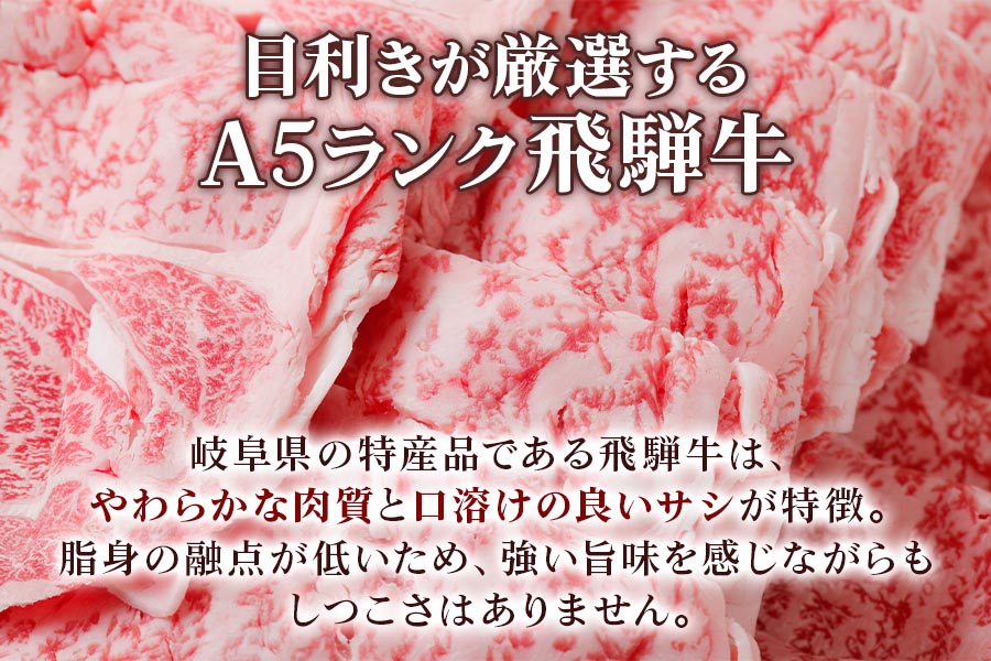 [A5等級] 飛騨牛肩ロースすき焼き・しゃぶしゃぶ用900g [0845]